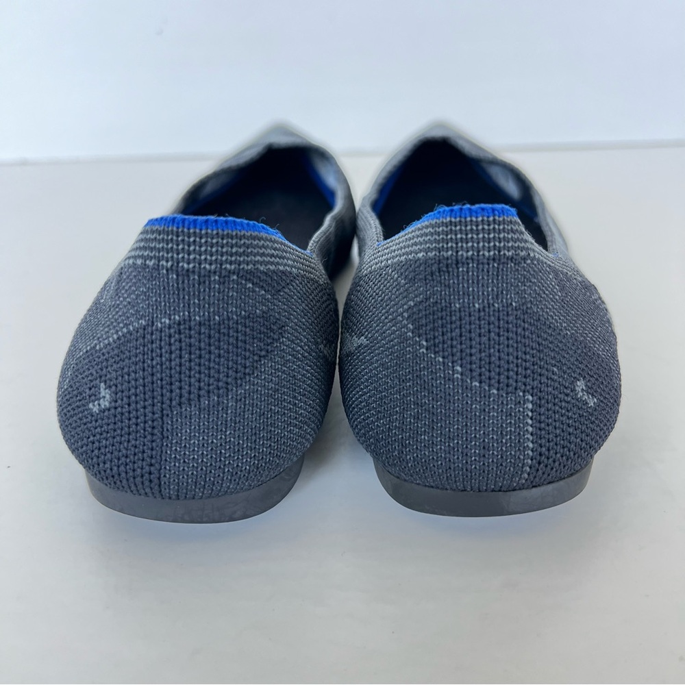 ROTHY’S The Point Gray Camouflage Print Pointed Toe Slip On Ballet Flats Sz 9.5 - Picture 7 of 13
